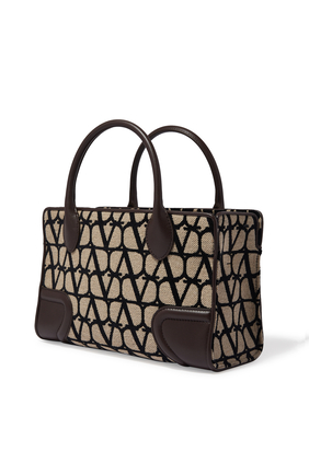 Valentino Garavani Toile Iconographe Small Shopping Bag